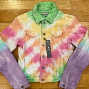 Tractr Tie-Dye Relax jacket, size S, NEW with tags